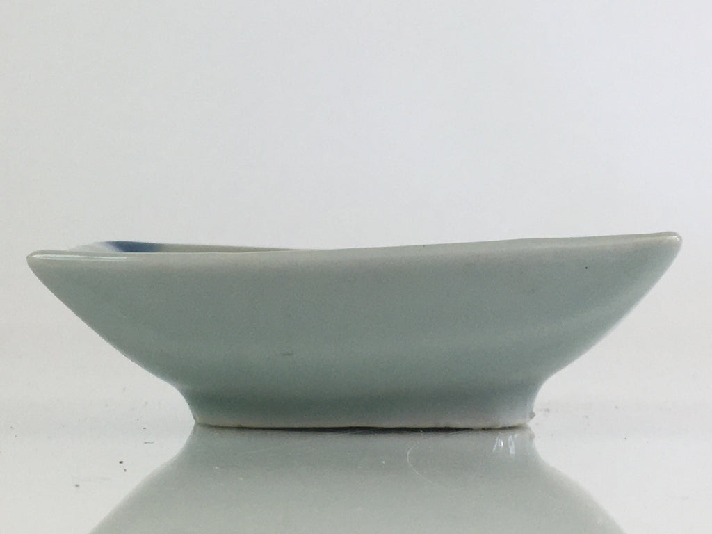 Japanese Porcelain Soy Sauce Small Plate Vtg Kozara Flower Sushi PY122