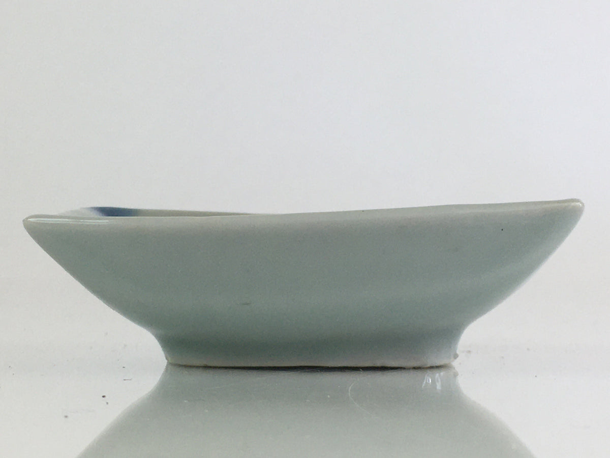 Japanese Porcelain Soy Sauce Small Plate Vtg Kozara Flower Sushi PY122