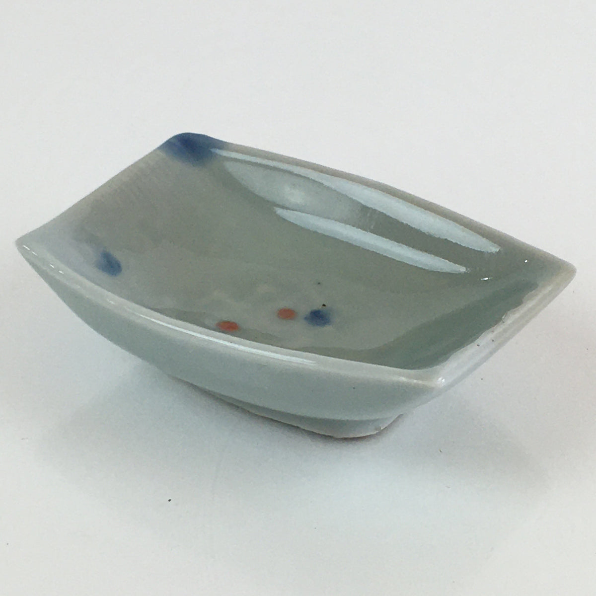 Japanese Porcelain Soy Sauce Small Plate Vtg Kozara Flower Sushi PY122