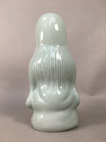 Japanese Porcelain Statue Fukurokuju Vtg 7 Gods Good Fortune Celadon BD602