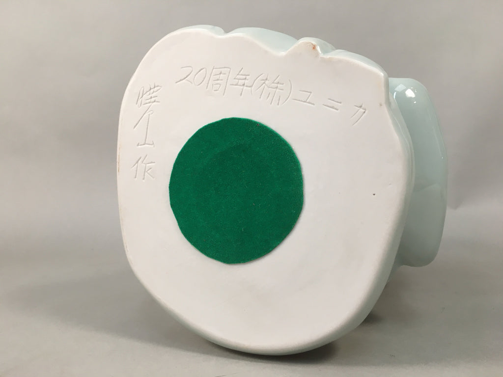 Japanese Porcelain Statue Fukurokuju Vtg 7 Gods Good Fortune Celadon BD602
