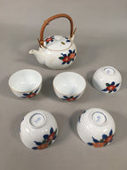Japanese Porcelain Tea Set Arita ware Cup Pot Vtg Yunomi Kyusu Sencha PX533