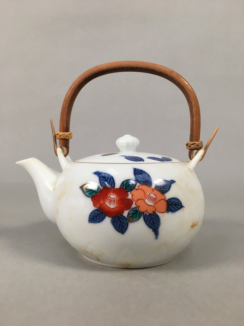 Japanese Porcelain Tea Set Arita ware Cup Pot Vtg Yunomi Kyusu Sencha PX533