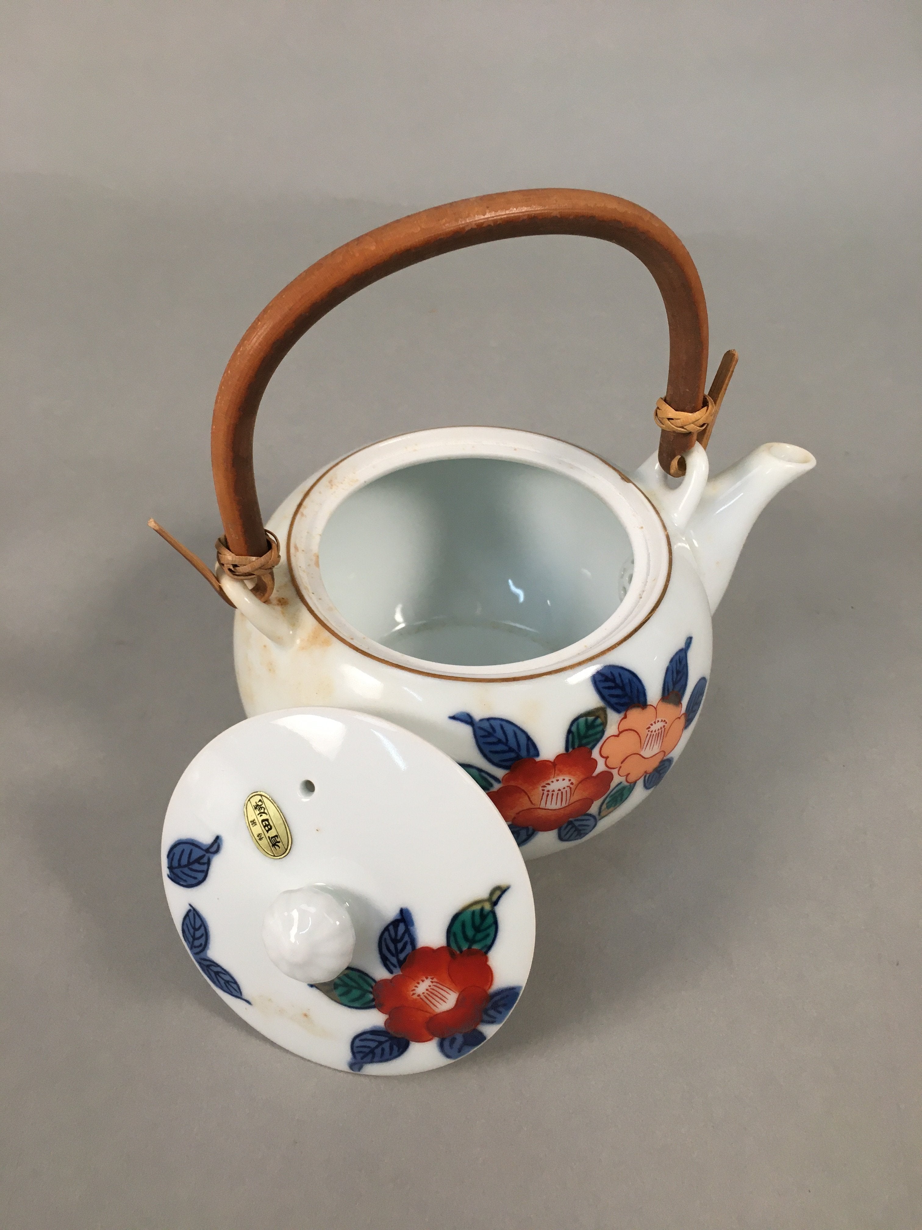 Japanese Porcelain Tea Set Arita ware Cup Pot Vtg Yunomi Kyusu Sencha PX533