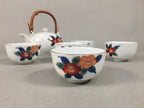 Japanese Porcelain Tea Set Arita ware Cup Pot Vtg Yunomi Kyusu Sencha PX533