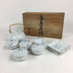 Japanese Porcelain Tea Set Arita ware Cup Pot Vtg Yunomi Kyusu Sencha PX573