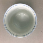 Japanese Porcelain Teacup Arita ware Vtg Floral Yunomi Somenishiki QT68