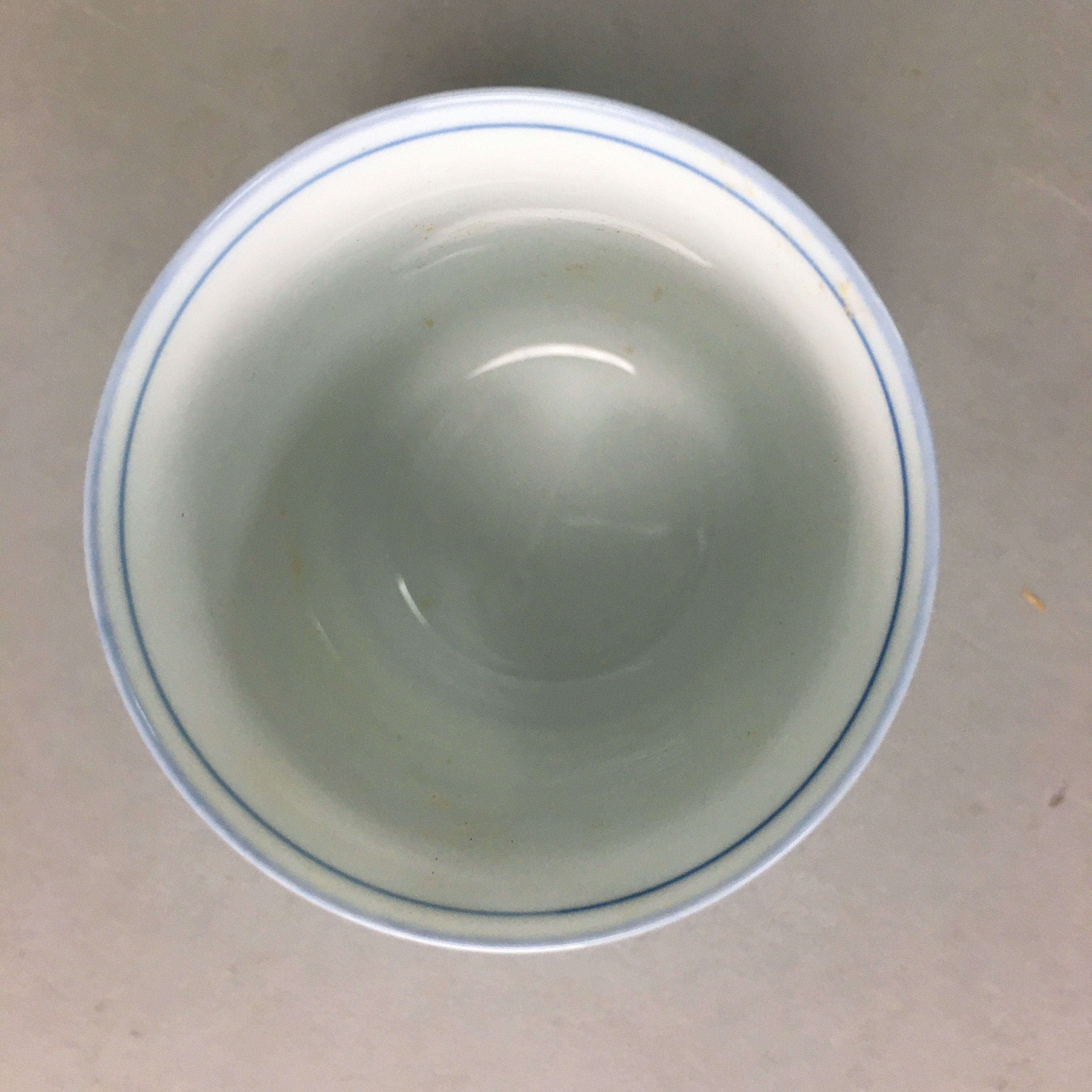 Japanese Porcelain Teacup Arita ware Vtg Floral Yunomi Somenishiki QT68
