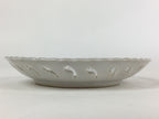 Japanese Porcelain Teacup Coffee Cup Saucer Vtg Embossed Lace Hollow PY58