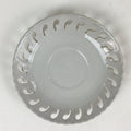 Japanese Porcelain Teacup Coffee Cup Saucer Vtg Embossed Lace Hollow PY58