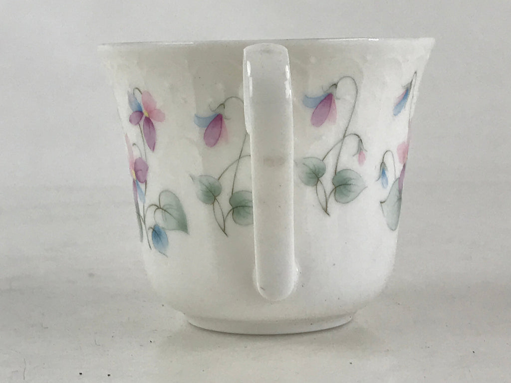 Japanese Porcelain Teacup Mug Saucer Set Vtg Nagoya Ceramic Japan Flower PY248