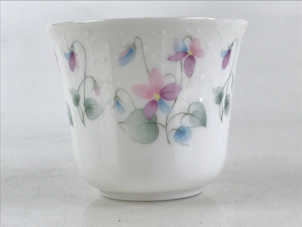 Japanese Porcelain Teacup Mug Saucer Set Vtg Nagoya Ceramic Japan Flower PY249