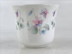 Japanese Porcelain Teacup Mug Saucer Set Vtg Nagoya Ceramic Japan Flower PY249