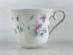 Japanese Porcelain Teacup Mug Saucer Set Vtg Nagoya Ceramic Japan Flower PY250