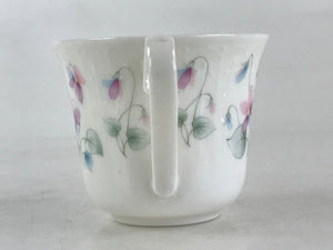 Japanese Porcelain Teacup Mug Saucer Set Vtg Nagoya Ceramic Japan Flower PY250