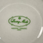Japanese Porcelain Teacup Mug Saucer Set Vtg Nagoya Ceramic Japan Flower PY251