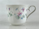 Japanese Porcelain Teacup Mug Saucer Set Vtg Nagoya Ceramic Japan Flower PY251