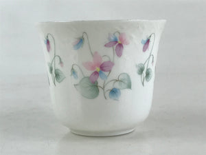 Japanese Porcelain Teacup Mug Saucer Set Vtg Nagoya Ceramic Japan Flower PY251