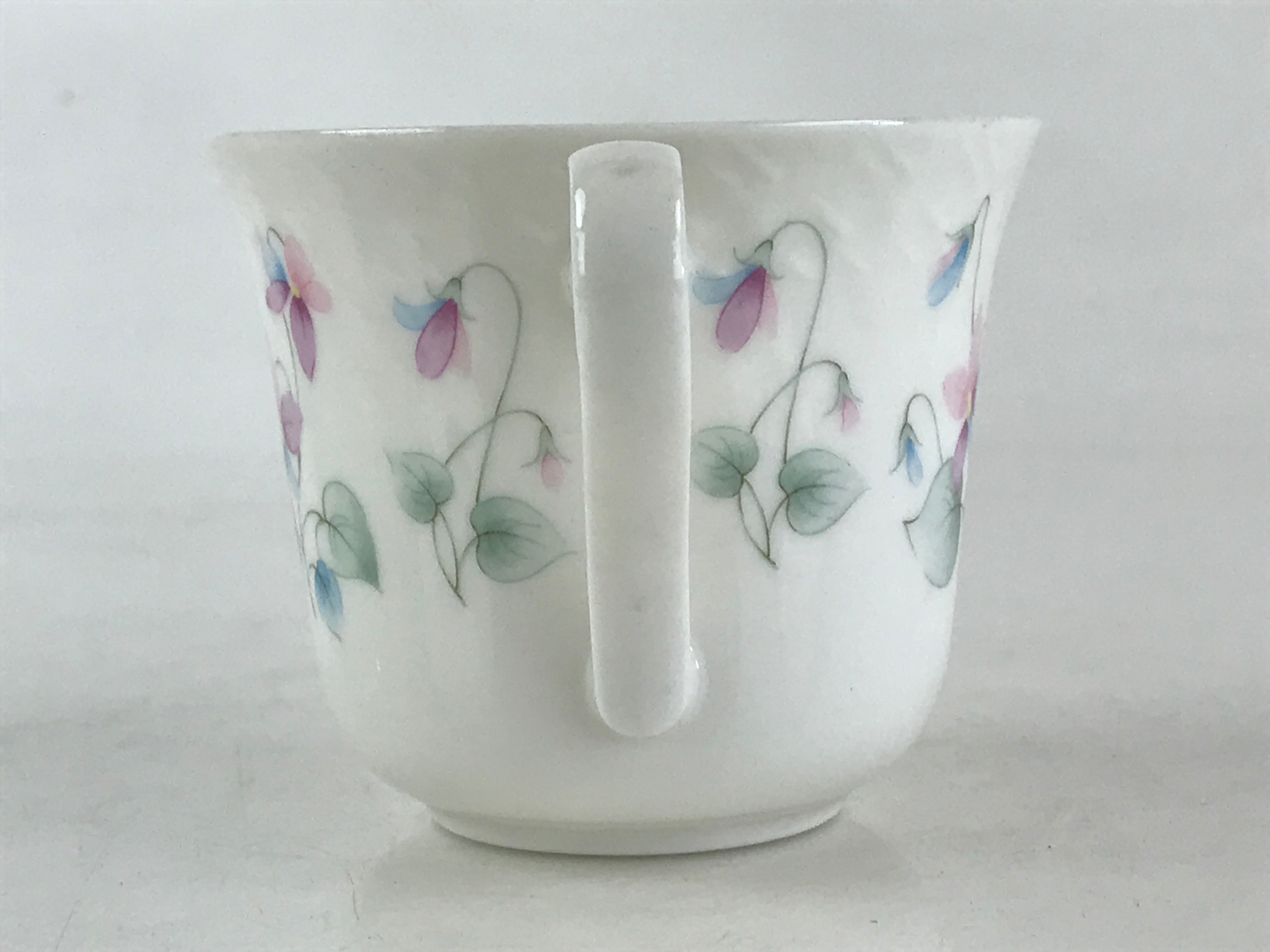 Japanese Porcelain Teacup Mug Saucer Set Vtg Nagoya Ceramic Japan Flower PY251