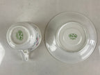 Japanese Porcelain Teacup Mug Saucer Set Vtg Nagoya Ceramic Japan Flower PY252