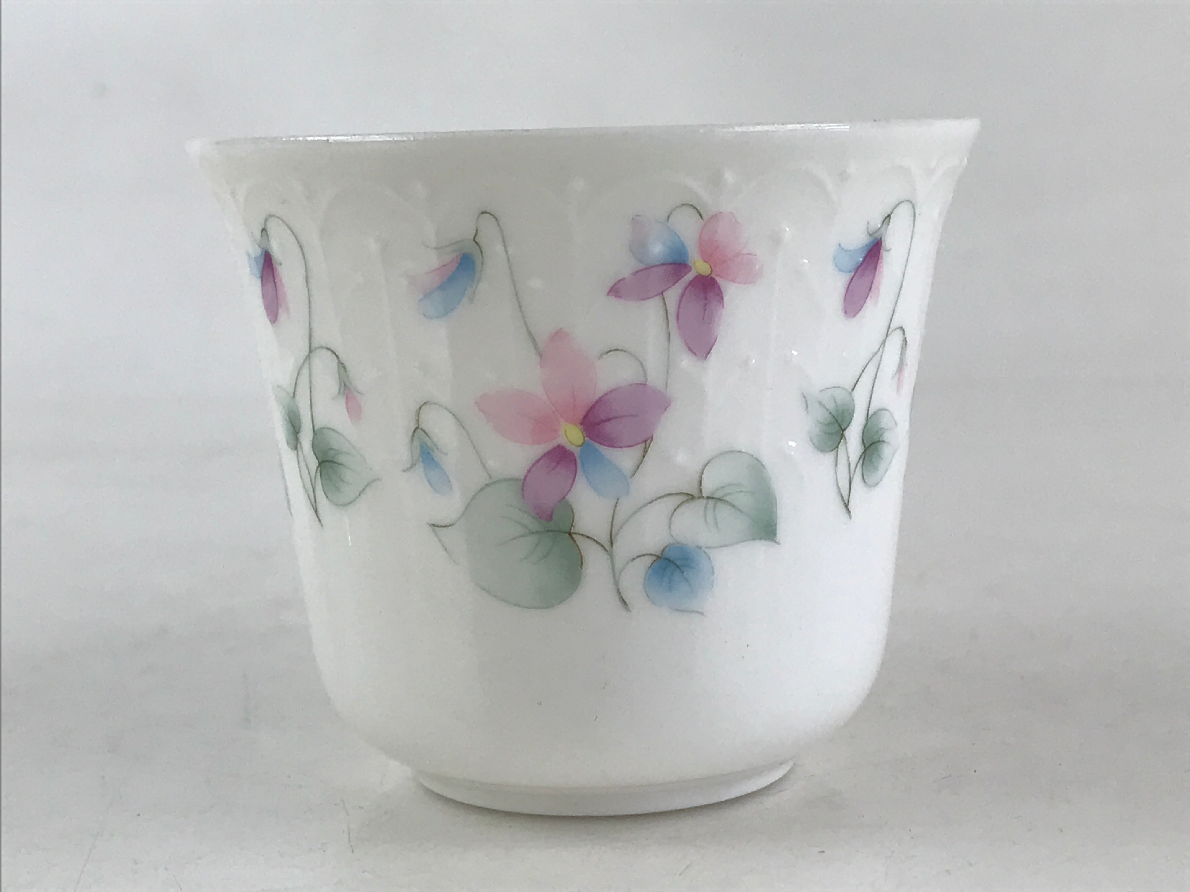 Japanese Porcelain Teacup Mug Saucer Set Vtg Nagoya Ceramic Japan Flower PY252