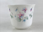 Japanese Porcelain Teacup Mug Saucer Set Vtg Nagoya Ceramic Japan Flower PY252