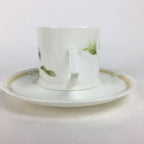 Japanese Porcelain Teacup Mug Saucer Set Vtg Narumi Bone China Flower PP679