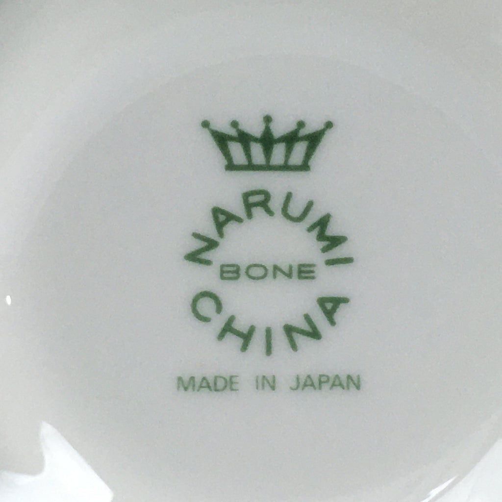 Japanese Porcelain Teacup Mug Saucer Set Vtg Narumi Bone China Flower PP679