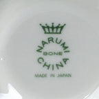 Japanese Porcelain Teacup Mug Saucer Set Vtg Narumi Bone China Flower PP679