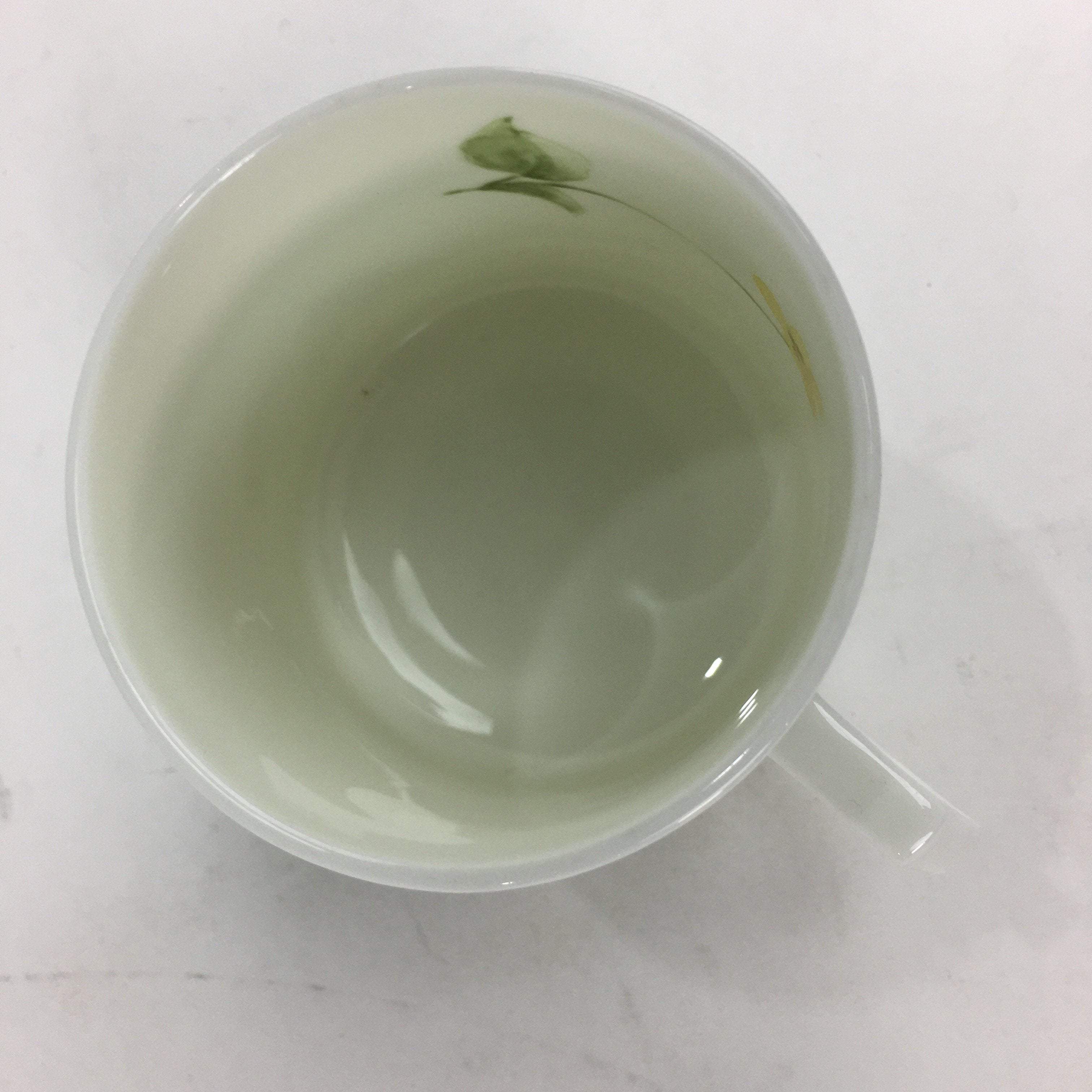 Japanese Porcelain Teacup Mug Saucer Set Vtg Narumi Bone China Flower PP679