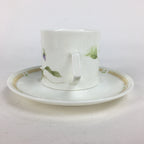 Japanese Porcelain Teacup Mug Saucer Set Vtg Narumi Bone China Flower PP680