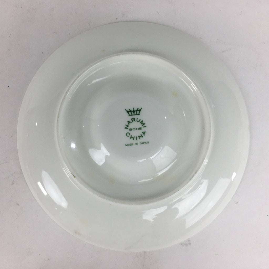 Japanese Porcelain Teacup Mug Saucer Set Vtg Narumi Bone China Flower PP681