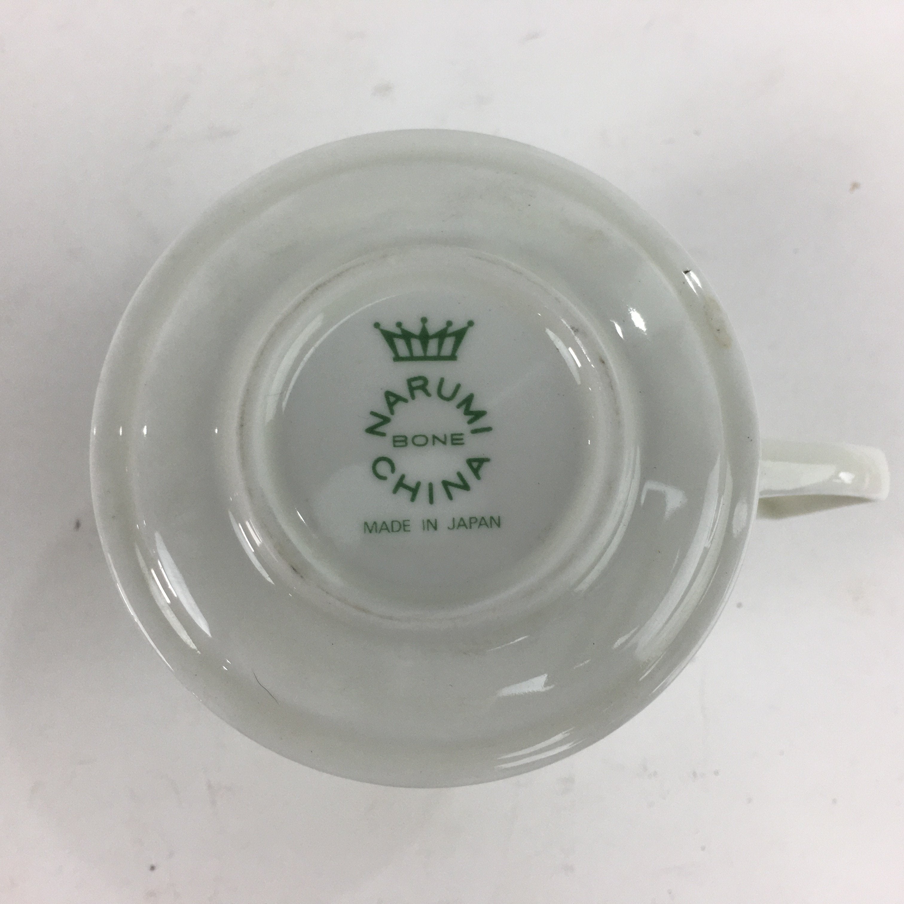 Japanese Porcelain Teacup Mug Saucer Set Vtg Narumi Bone China Flower PP681