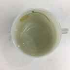 Japanese Porcelain Teacup Mug Saucer Set Vtg Narumi Bone China Flower PP682