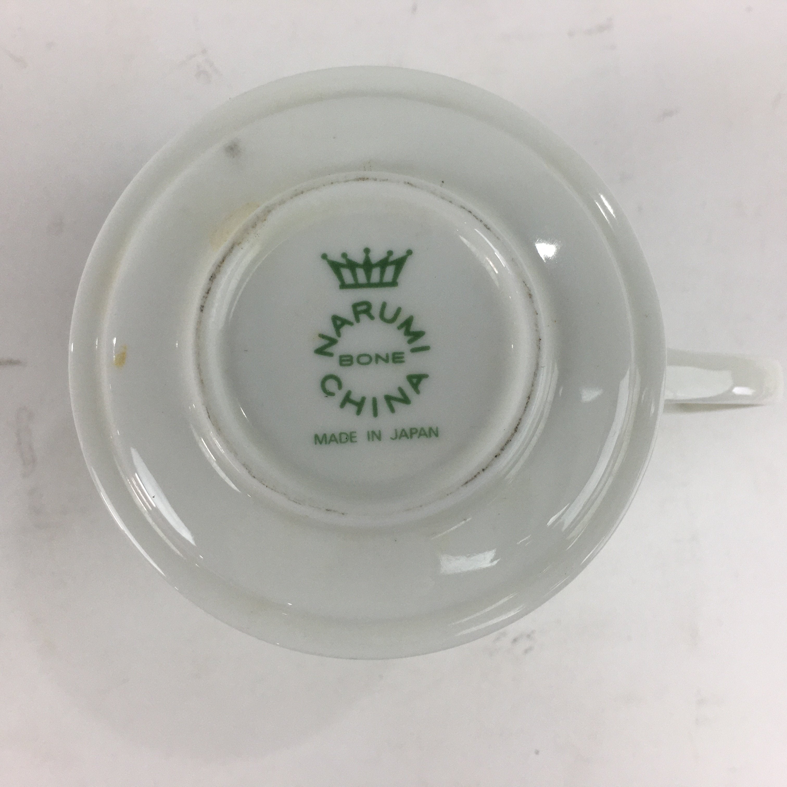 Japanese Porcelain Teacup Mug Saucer Set Vtg Narumi Bone China Flower PP682