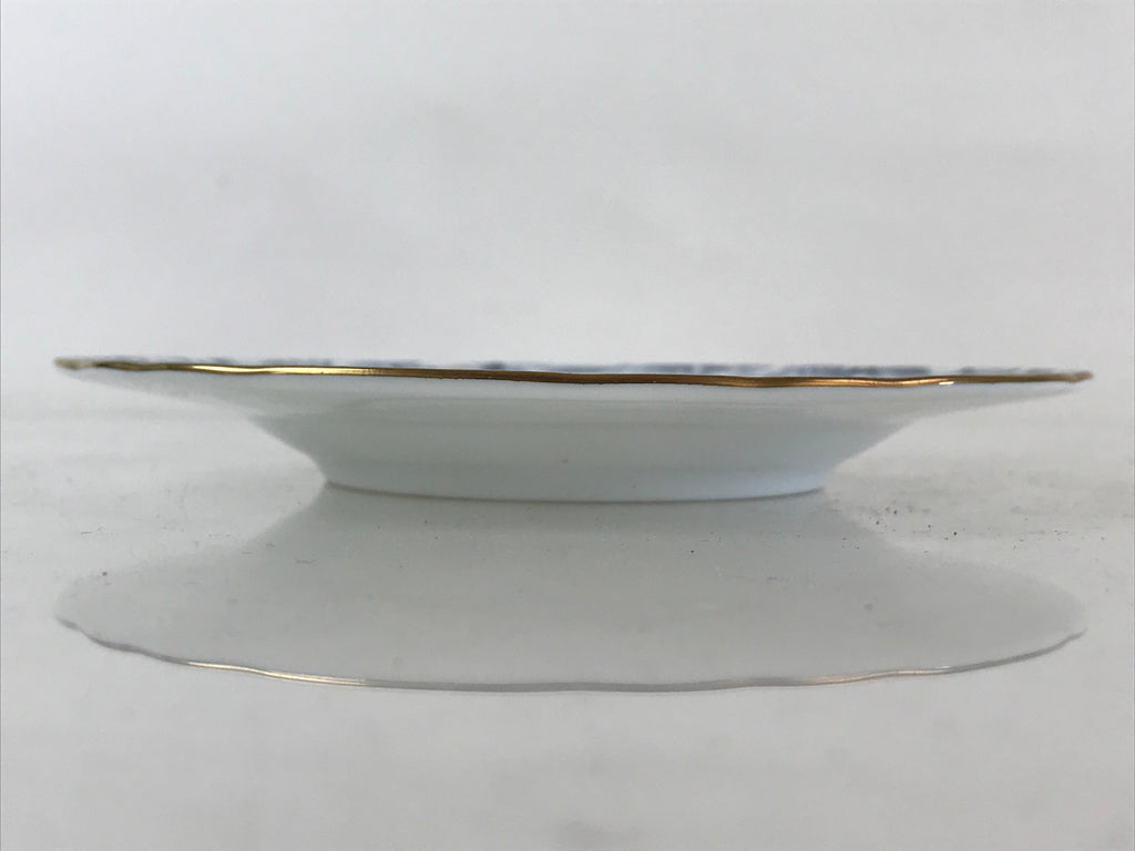 Japanese Porcelain Teacup Mug Saucer Set Vtg Tachikichi Inc Japan Blue Flower PY