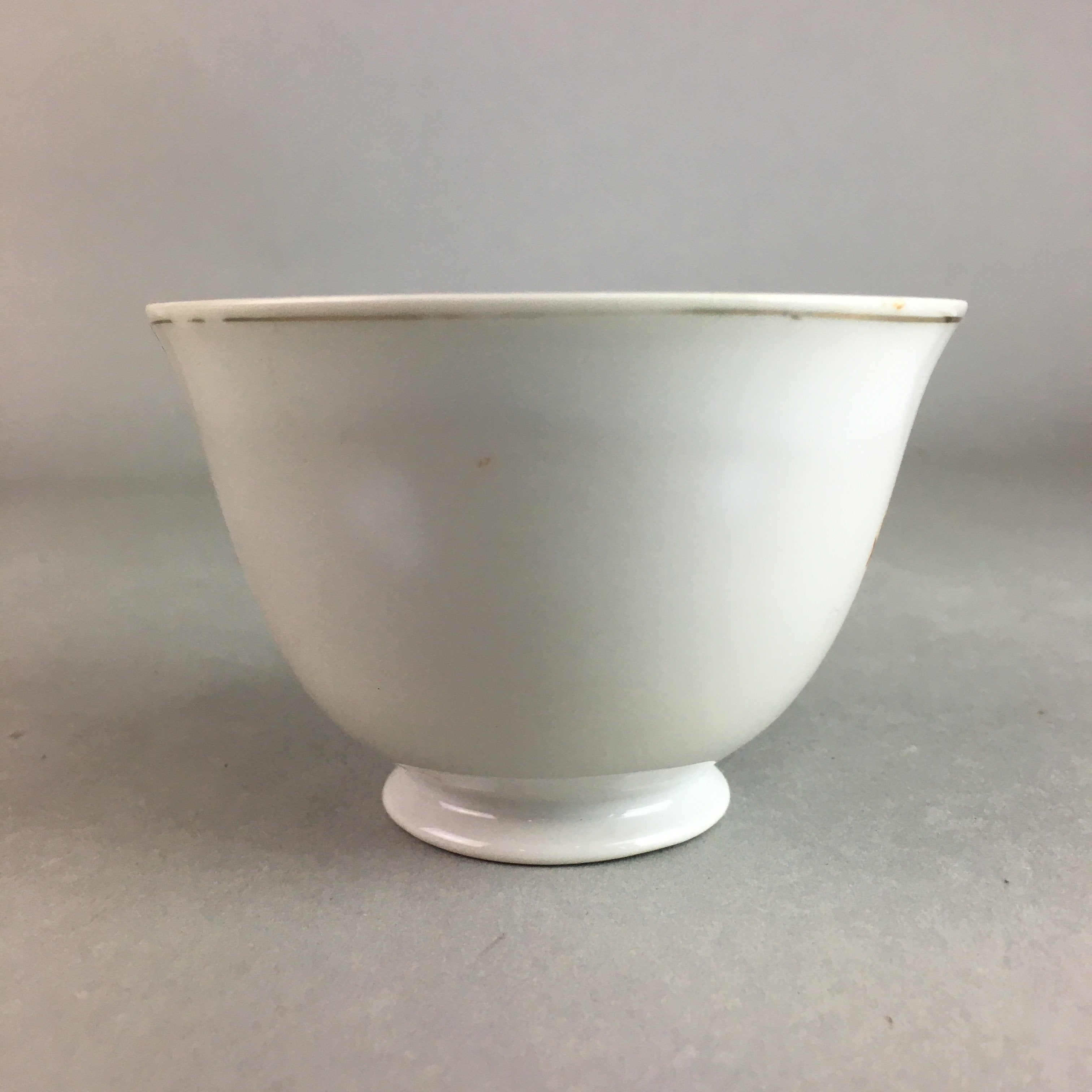 Japanese Porcelain Teacup Mug Saucer Vtg Yunomi Plate Set Plaid PP310