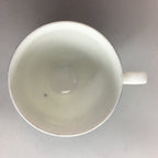 Japanese Porcelain Teacup Mug Vtg Yunomi Red Blue Gold Handle Iroe Sencha PT228