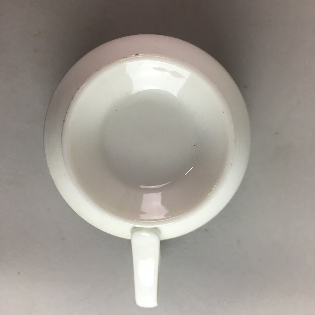 Japanese Porcelain Teacup Mug Vtg Yunomi Red Blue Gold Handle Iroe Sencha PT228