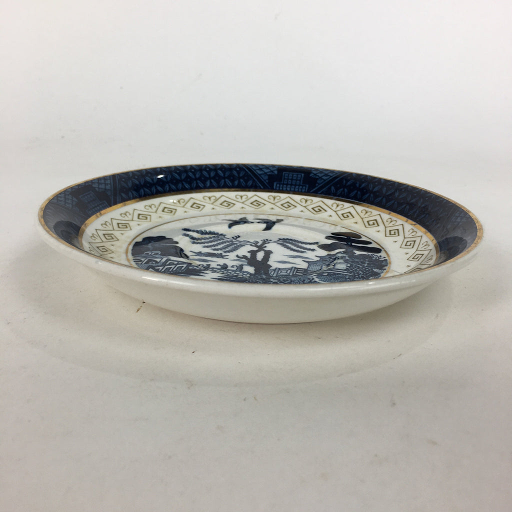 Japanese Porcelain Teacup Saucer Vtg Double Phoenix Nikko Japan Sansui PP670