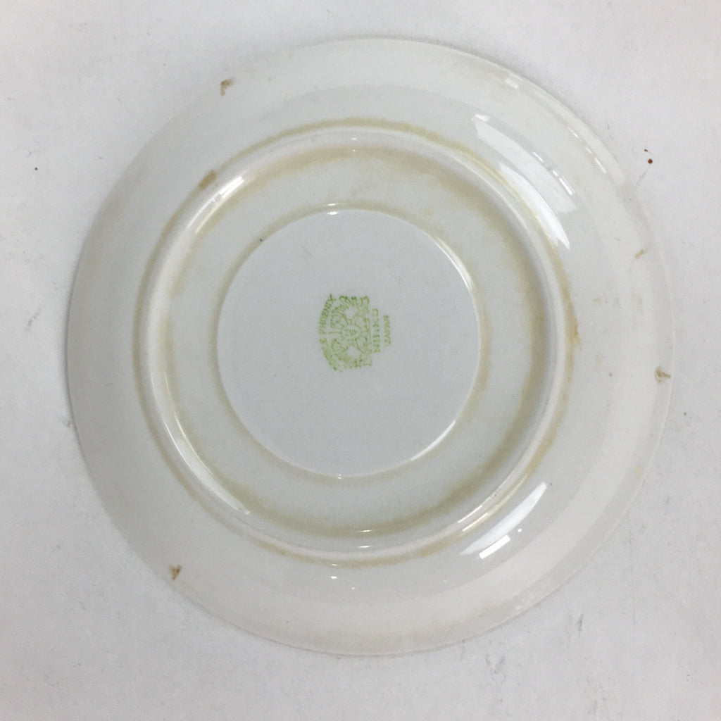 Japanese Porcelain Teacup Saucer Vtg Double Phoenix Nikko Japan Sansui PP672