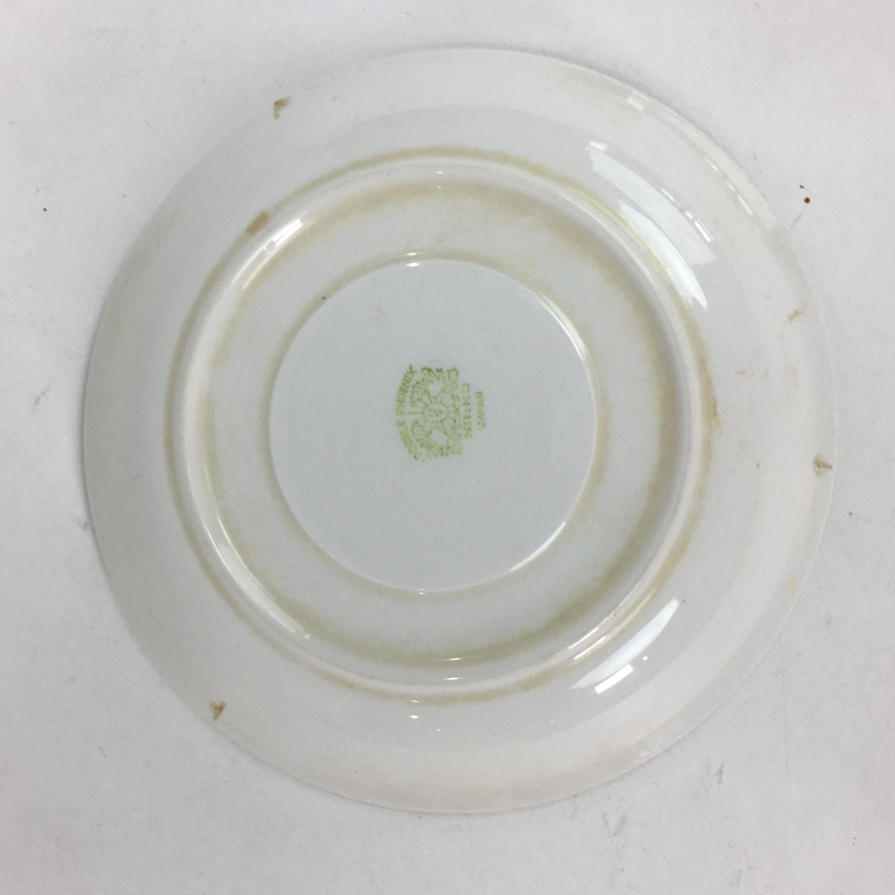 Japanese Porcelain Teacup Saucer Vtg Double Phoenix Nikko Japan Sansui PP672