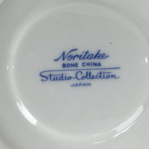 Japanese Porcelain Teacup Saucer Vtg Noritake Bone China Studio Collection PP697