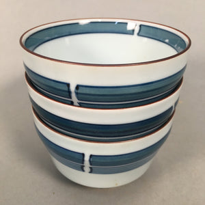 Japanese Porcelain Teacup Set 9pc Vtg Box Yunomi Sencha Bancha PX520