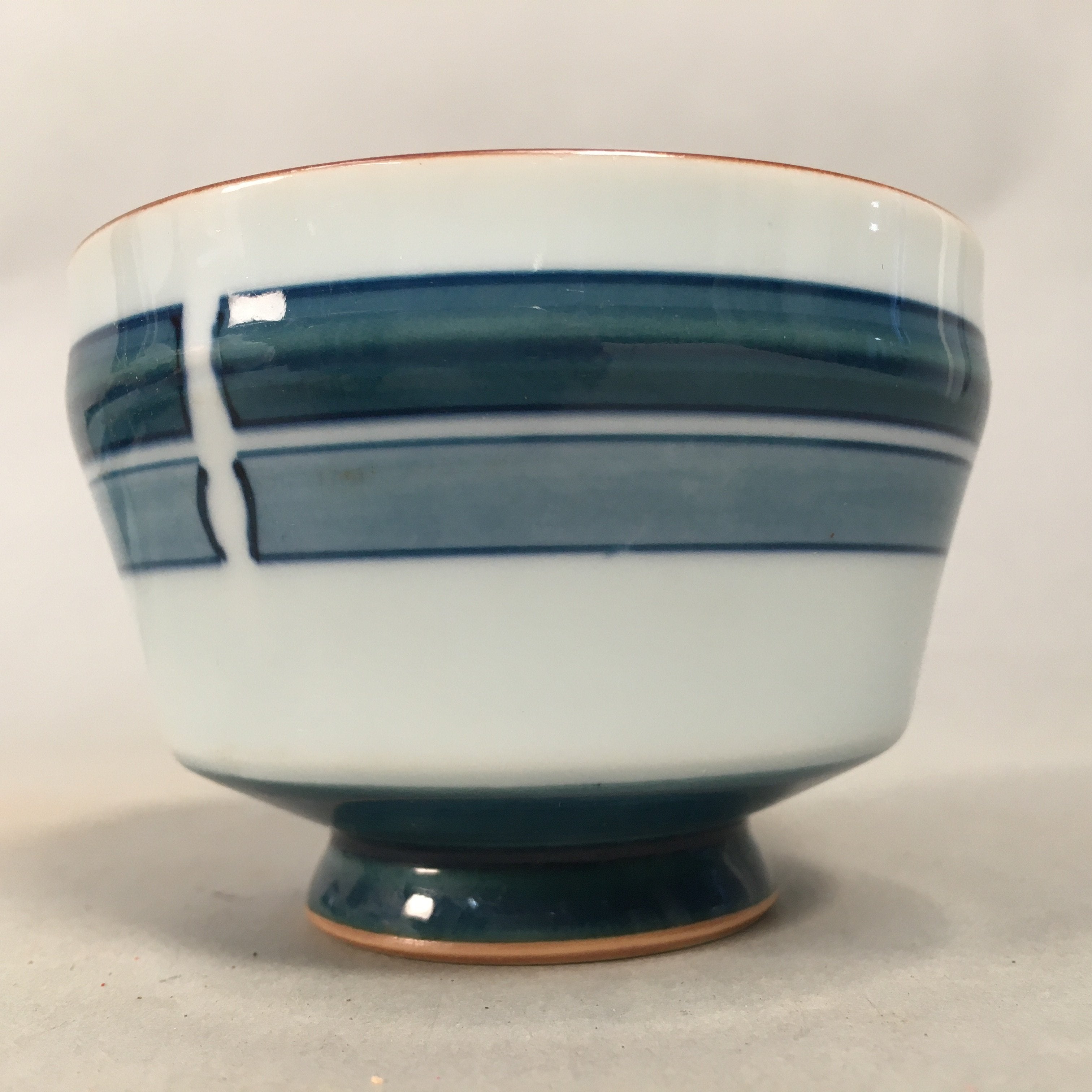Japanese Porcelain Teacup Set 9pc Vtg Box Yunomi Sencha Bancha PX520