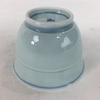 Japanese Porcelain Teacup Vtg Light Blue Small Bird Design Inside Sencha QT128
