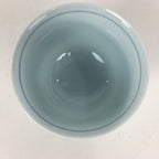 Japanese Porcelain Teacup Vtg Light Blue Small Bird Design Inside Sencha QT129