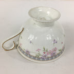 Japanese Porcelain Teacup Vtg Narumi Bone China Flower Pattern White PP785