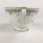 Japanese Porcelain Teacup Vtg Narumi Bone China Flower Pattern White PP786