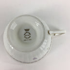 Japanese Porcelain Teacup Vtg Narumi Bone China Flower Pattern White PP786